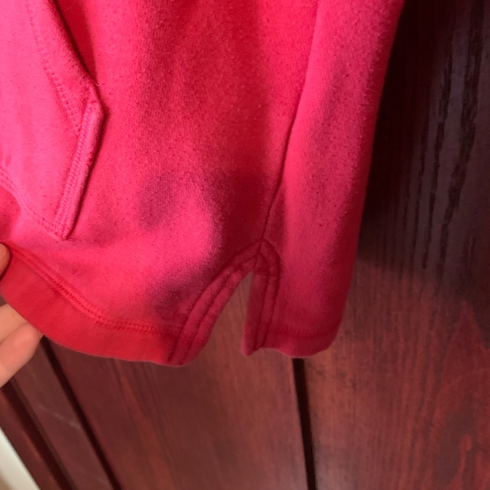 Red UA half zip sweatshirt
